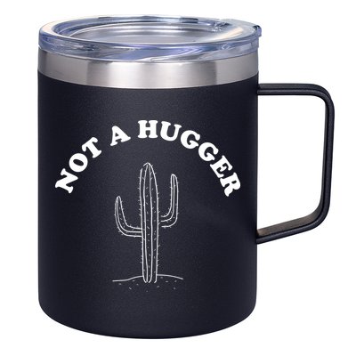 Not A Hugger Cactus 12oz Stainless Steel Coffee Mug