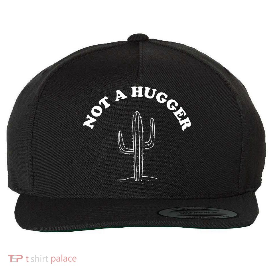 Not A Hugger Cactus Wool Snapback Cap