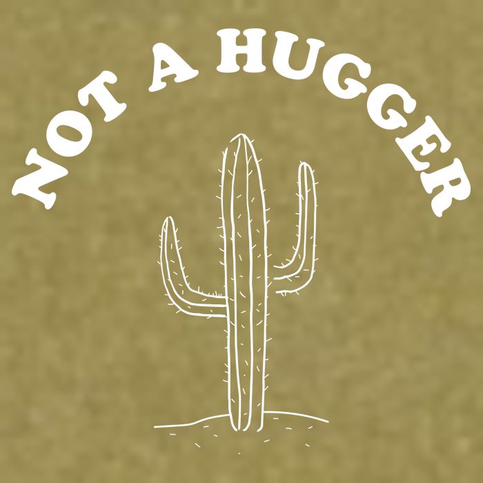 Not A Hugger Cactus Garment-Dyed Women's Muscle Tee