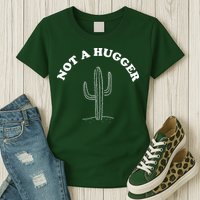 Not A Hugger Cactus Womens T-Shirt