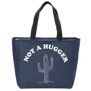 Not A Hugger Cactus Zip Tote Bag