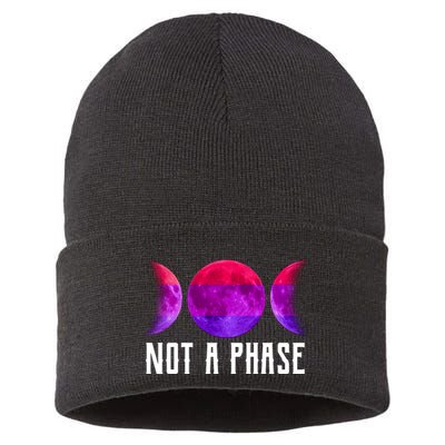Not A Phase Bi Pride Bisexual Sustainable Knit Beanie