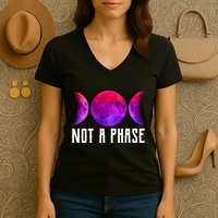 Not A Phase Bi Pride Bisexual Women's V-Neck T-Shirt