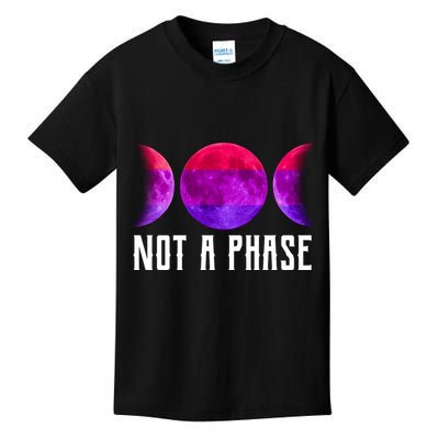 Not A Phase Bi Pride Bisexual Kids T-Shirt