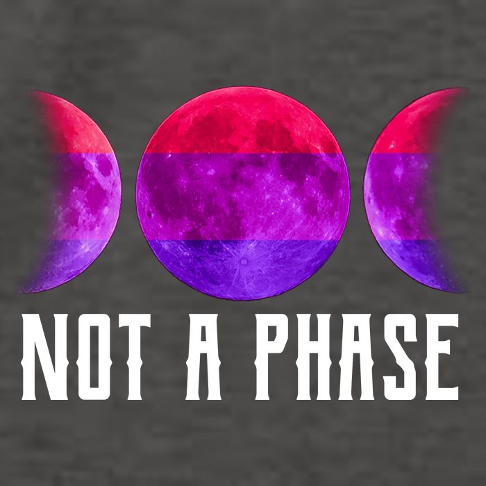 Not A Phase Bi Pride Bisexual Vector Backpack