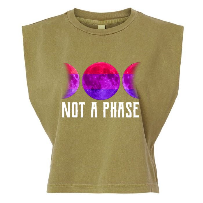 Not A Phase Bi Pride Bisexual Garment-Dyed Women's Muscle Tee