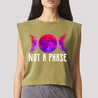 Not A Phase Bi Pride Bisexual Garment-Dyed Women's Muscle Tee