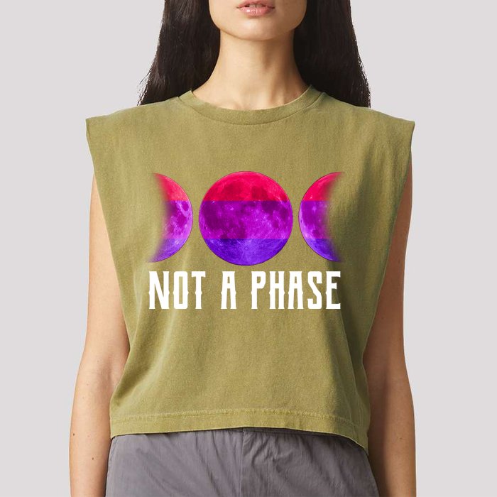 Not A Phase Bi Pride Bisexual Garment-Dyed Women's Muscle Tee