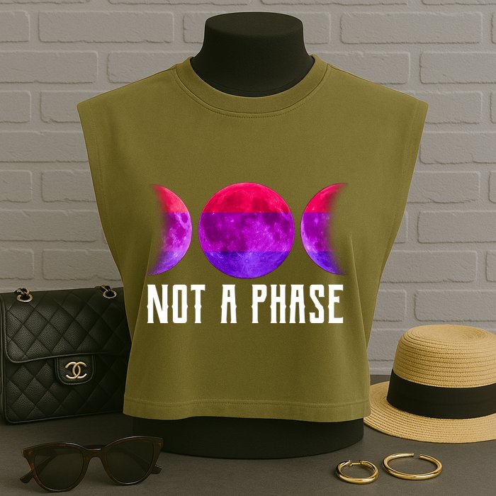 Not A Phase Bi Pride Bisexual Garment-Dyed Women's Muscle Tee