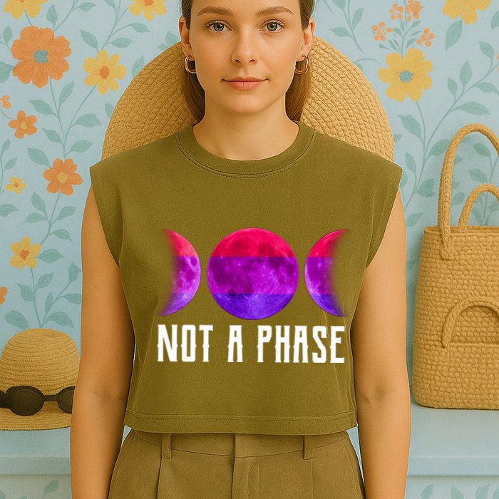 Not A Phase Bi Pride Bisexual Garment-Dyed Women's Muscle Tee