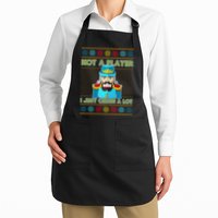 Not A Player I Just Crush A Lot Nutcracker Ugly Christmas Sweater Apron