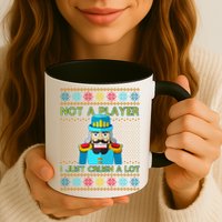Not A Player I Just Crush A Lot Nutcracker Ugly Christmas Sweater Mug