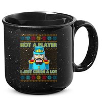 Not A Player I Just Crush A Lot Nutcracker Ugly Christmas Sweater 15oz Campfire Ceramic Mug