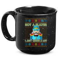 Not A Player I Just Crush A Lot Nutcracker Ugly Christmas Sweater 15oz Campfire Ceramic Mug