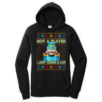 Not A Player I Just Crush A Lot Nutcracker Ugly Christmas Sweater Women's Pullover Hoodie