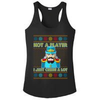 Not A Player I Just Crush A Lot Nutcracker Ugly Christmas Sweater Ladies PosiCharge Competitor Racerback Tank