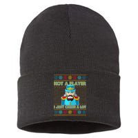 Not A Player I Just Crush A Lot Nutcracker Ugly Christmas Sweater Sustainable Knit Beanie