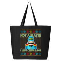 Not A Player I Just Crush A Lot Nutcracker Ugly Christmas Sweater 25L Jumbo Tote