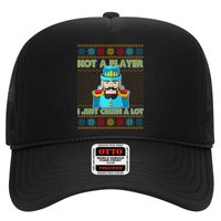 Not A Player I Just Crush A Lot Nutcracker Ugly Christmas Sweater Hat
