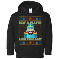 Not A Player I Just Crush A Lot Nutcracker Ugly Christmas Sweater Toddler Hoodie