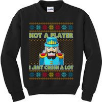 Not A Player I Just Crush A Lot Nutcracker Ugly Christmas Sweater Kids Sweatshirt