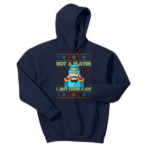 Not A Player I Just Crush A Lot Nutcracker Ugly Christmas Sweater Kids Hoodie