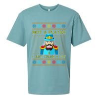 Not A Player I Just Crush A Lot Nutcracker Ugly Christmas Sweater Sueded Cloud Jersey T-Shirt