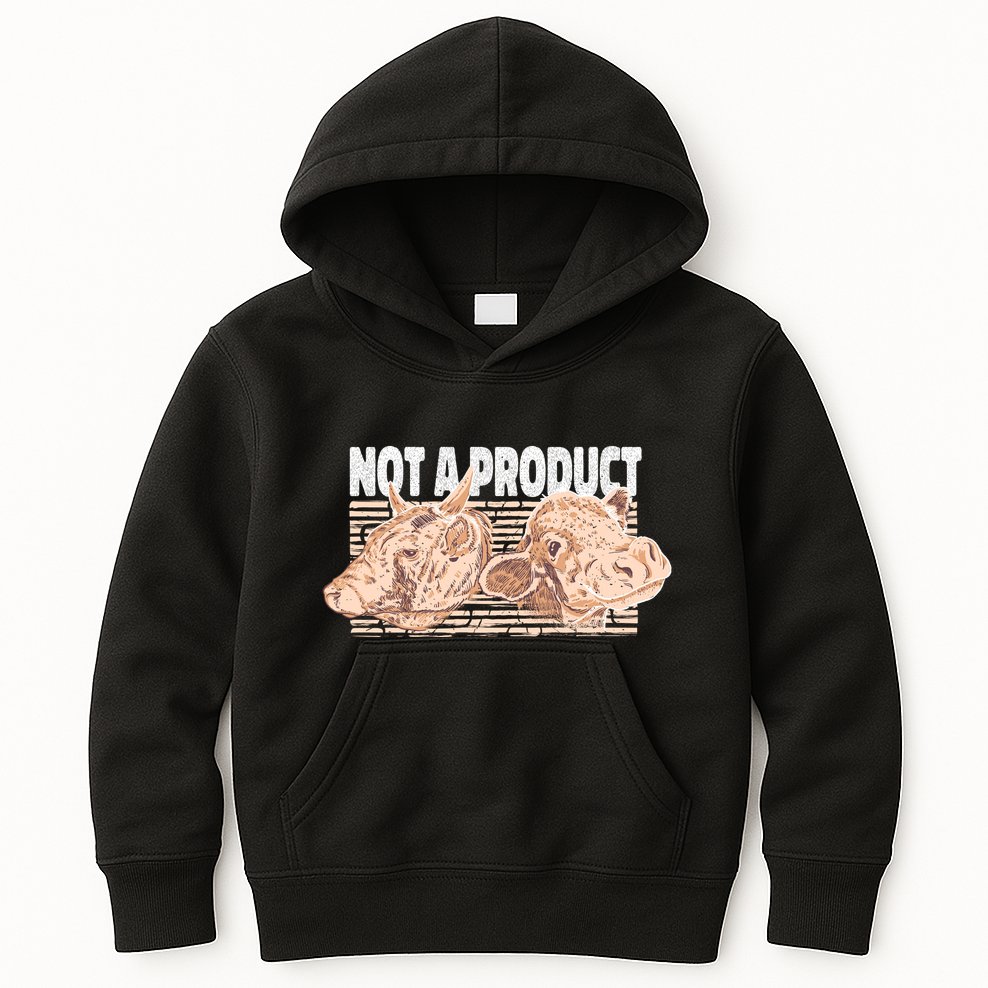 Not A Product Vegan Kids Hoodie