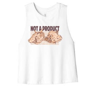 Not A Product Vegan Women's Racerback Cropped Tank