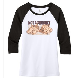 Not A Product Vegan Women's Tri-Blend 3/4-Sleeve Raglan Shirt