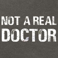 Not A Real Doctor Cotton Canvas Backpack