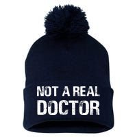 Not A Real Doctor Pom Pom 12in Knit Beanie