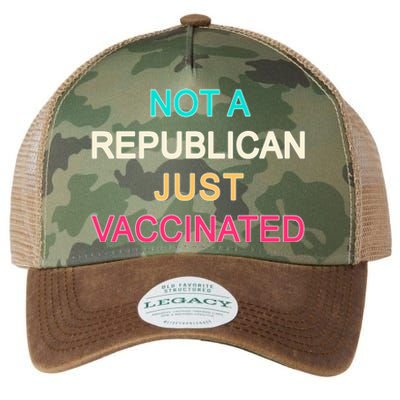 Not A Republican Just Vaccinated Legacy Tie Dye Trucker Hat