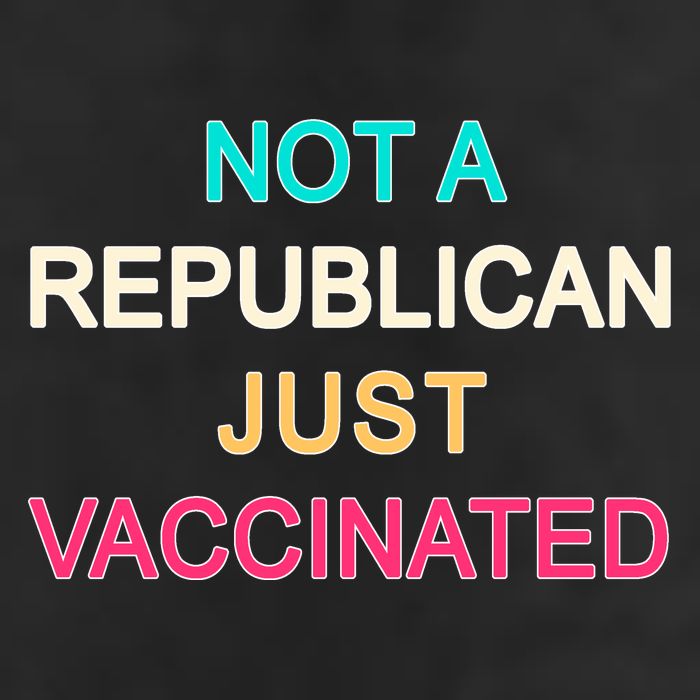Not A Republican Just Vaccinated Garment-Dyed Heavyweight T-Shirt