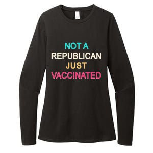 Not A Republican Just Vaccinated Womens CVC Long Sleeve Shirt