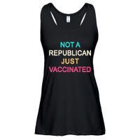 Not A Republican Just Vaccinated Ladies Essential Flowy Tank