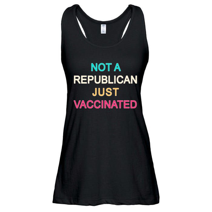 Not A Republican Just Vaccinated Ladies Essential Flowy Tank