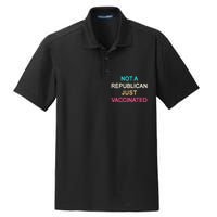 Not A Republican Just Vaccinated Dry Zone Grid Polo