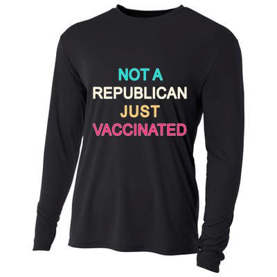 Not A Republican Just Vaccinated Cooling Performance Long Sleeve Crew