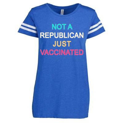 Not A Republican Just Vaccinated Enza Ladies Jersey Football T-Shirt