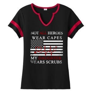 Not All Heroes Wear Capes American Nurses Ladies Halftime Notch Neck Tee