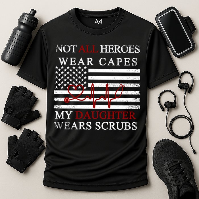 Not All Heroes Wear Capes American Nurses Cooling Performance Crew T-Shirt