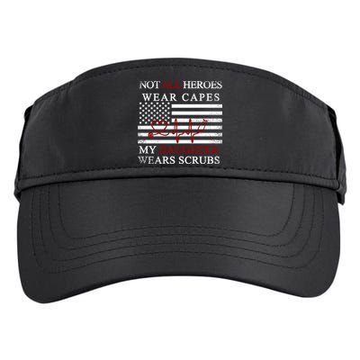 Not All Heroes Wear Capes American Nurses Adult Drive Performance Visor