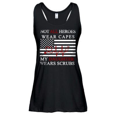 Not All Heroes Wear Capes American Nurses Ladies Essential Flowy Tank