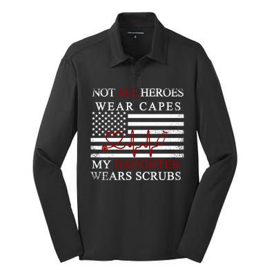 Not All Heroes Wear Capes American Nurses Silk Touch Performance Long Sleeve Polo