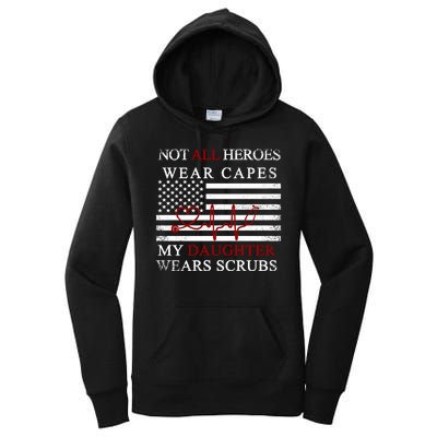 Not All Heroes Wear Capes American Nurses Women's Pullover Hoodie