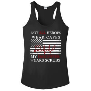 Not All Heroes Wear Capes American Nurses Ladies PosiCharge Competitor Racerback Tank