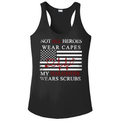 Not All Heroes Wear Capes American Nurses Ladies PosiCharge Competitor Racerback Tank