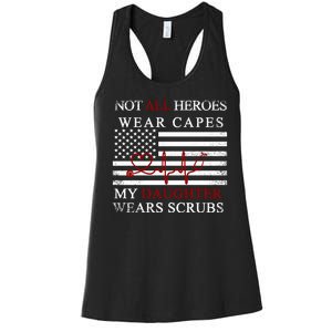 Not All Heroes Wear Capes American Nurses Women's Racerback Tank