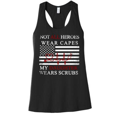 Not All Heroes Wear Capes American Nurses Women's Racerback Tank